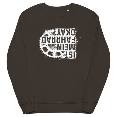 Ist mein Fahrrad okay - Unisex Premium Organic Sweatshirt fahrrad xxx yyy zzz Deep Charcoal Grey