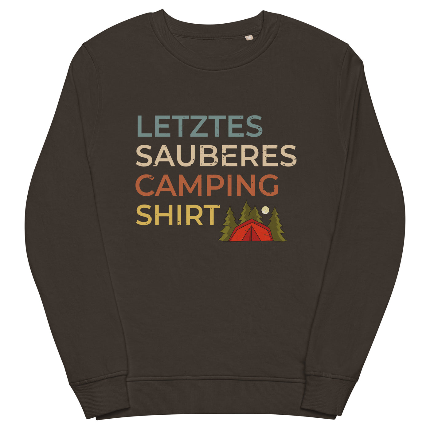 Letztes sauberes Camping Shirt - Unisex Premium Organic Sweatshirt camping xxx yyy zzz Deep Charcoal Grey