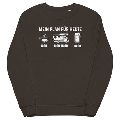 Mein Plan Für Heute - Unisex Premium Organic Sweatshirt camping xxx yyy zzz Deep Charcoal Grey