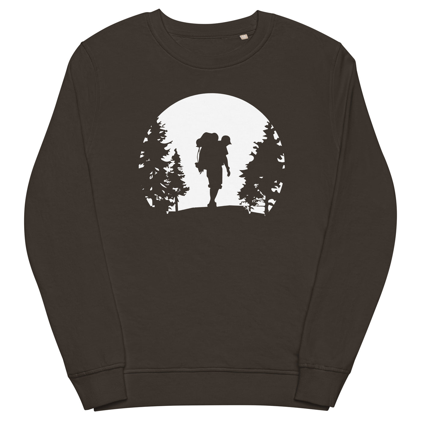 Moon - Wandern - (10) - Unisex Premium Organic Sweatshirt wandern xxx yyy zzz Deep Charcoal Grey