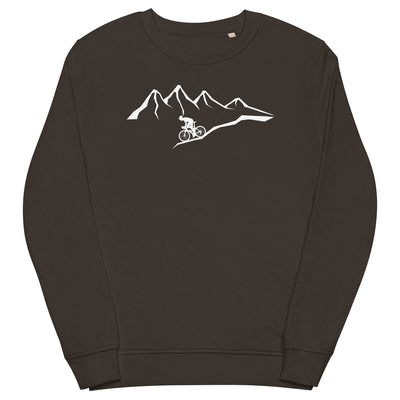 Berge - Radfahren - (14) - Unisex Premium Organic Sweatshirt fahrrad xxx yyy zzz Deep Charcoal Grey