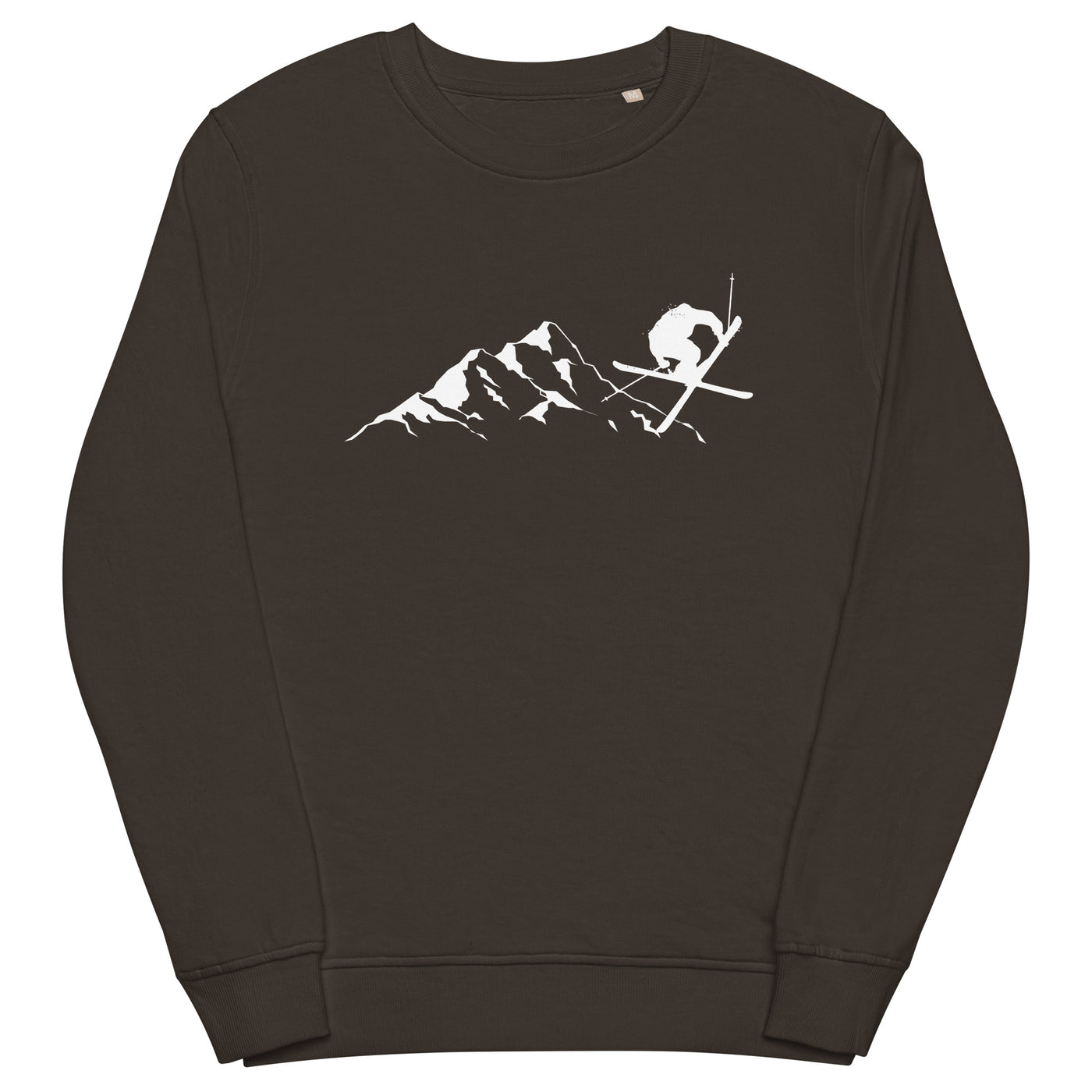 Berge - Skifahren - (15) - Unisex Premium Organic Sweatshirt klettern ski xxx yyy zzz Deep Charcoal Grey