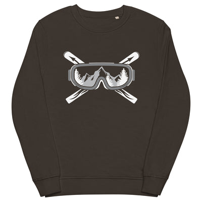 Berge Skier - Unisex Premium Organic Sweatshirt klettern ski xxx yyy zzz Deep Charcoal Grey