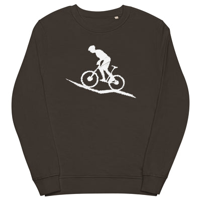 Mountainbike - (M) - Unisex Premium Organic Sweatshirt xxx yyy zzz Deep Charcoal Grey