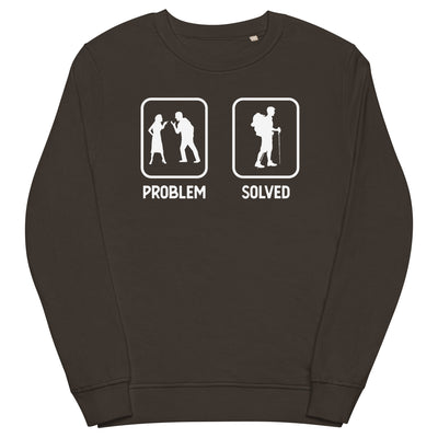 Problem Solved - Wandern - Unisex Premium Organic Sweatshirt wandern xxx yyy zzz Deep Charcoal Grey