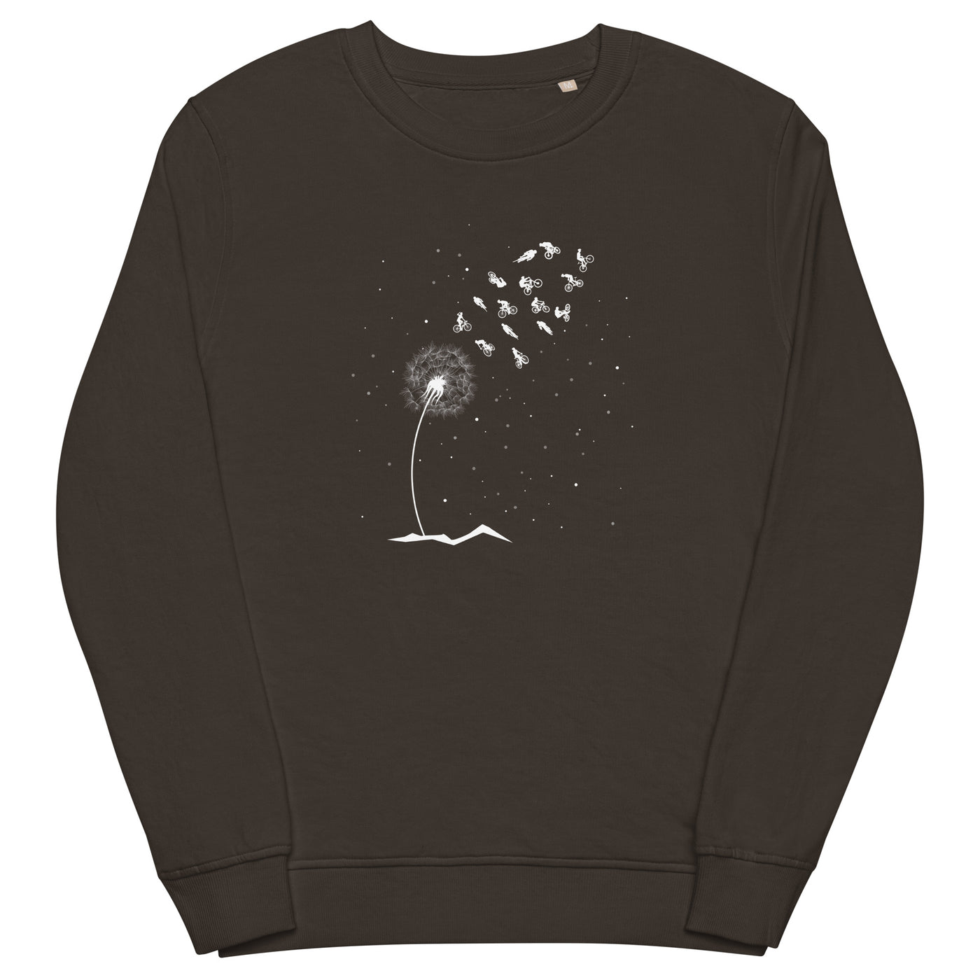 Pusteblume Radfahrer - Unisex Premium Organic Sweatshirt fahrrad xxx yyy zzz Deep Charcoal Grey