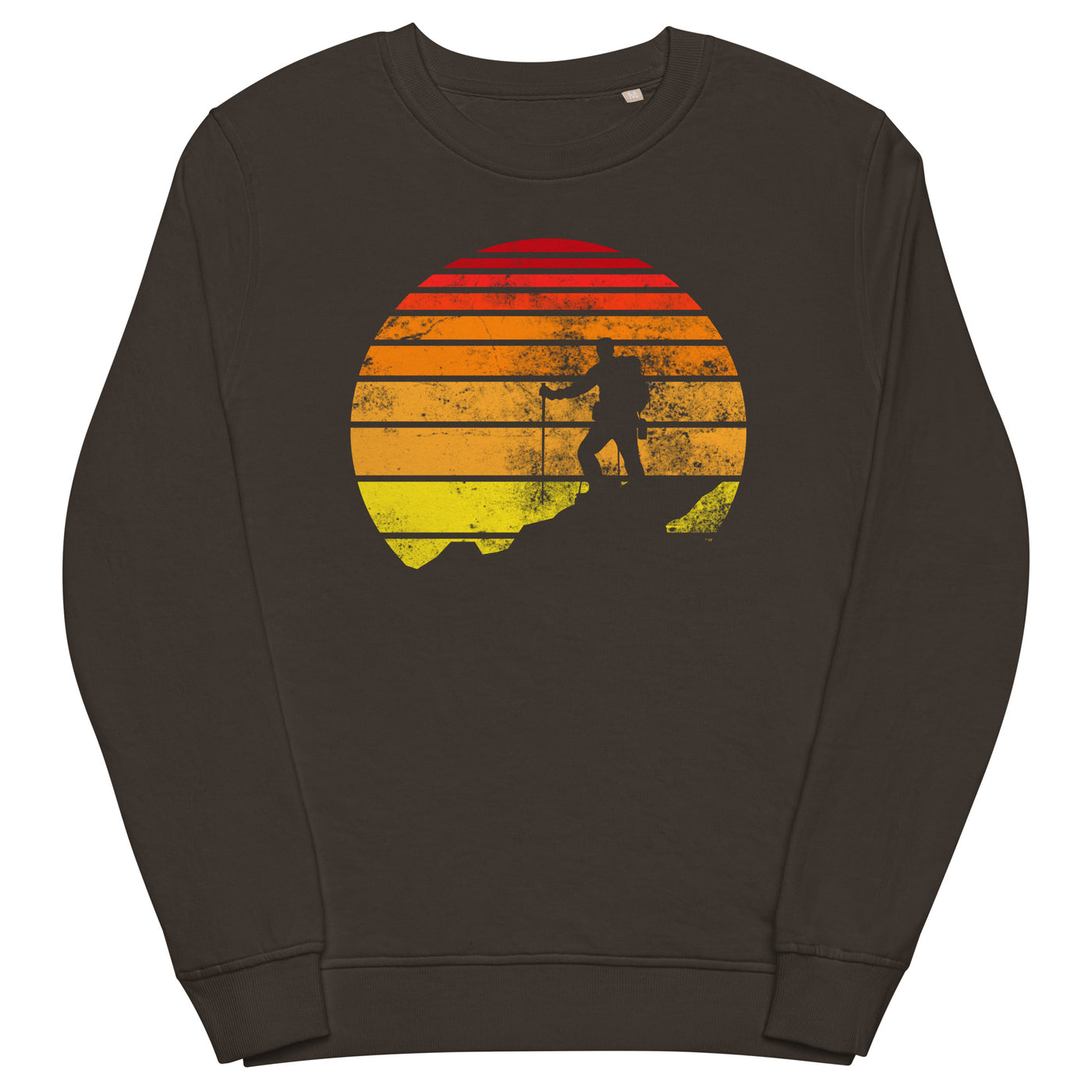 Retro - Wandern - Unisex Premium Organic Sweatshirt wandern xxx yyy zzz Deep Charcoal Grey