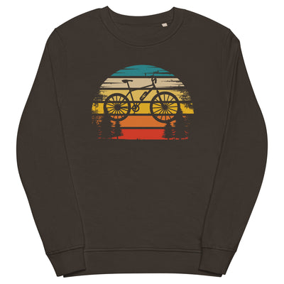 Retro Sonne und Ebike - Unisex Premium Organic Sweatshirt e-bike xxx yyy zzz Deep Charcoal Grey