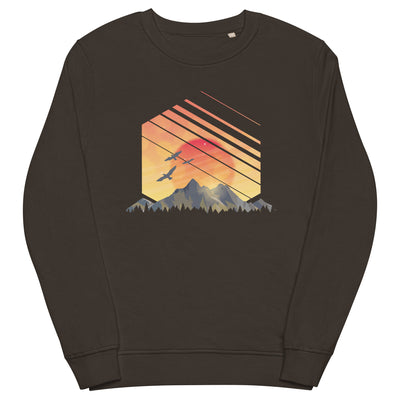 Sonnenaufgang Alpen - Unisex Premium Organic Sweatshirt berge xxx yyy zzz Deep Charcoal Grey