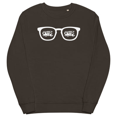 Sonnenbrille und Camping - Unisex Premium Organic Sweatshirt camping xxx yyy zzz Deep Charcoal Grey