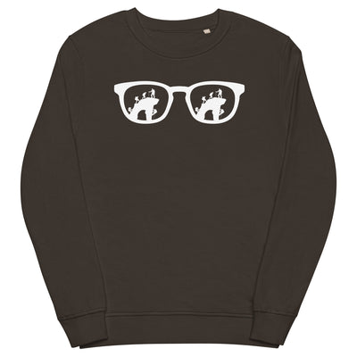 Sonnenbrille und Klettern - Unisex Premium Organic Sweatshirt klettern xxx yyy zzz Deep Charcoal Grey