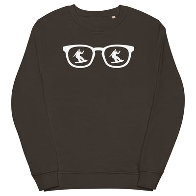 Sonnenbrille und Snowboarding 1 - Unisex Premium Organic Sweatshirt snowboarden xxx yyy zzz Deep Charcoal Grey