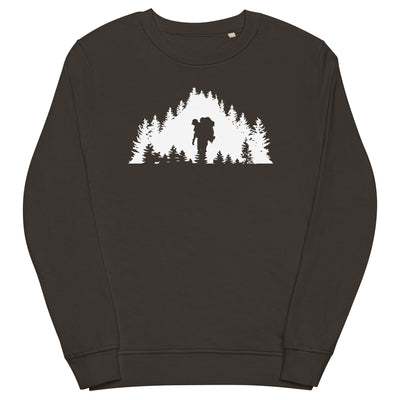 Bäume - Wandern - Unisex Premium Organic Sweatshirt wandern xxx yyy zzz Deep Charcoal Grey