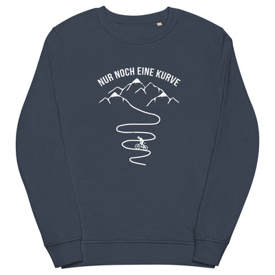 Nur noch eine Kurve und Radfahrer - Unisex Premium Organic Sweatshirt fahrrad mountainbike Navyblau