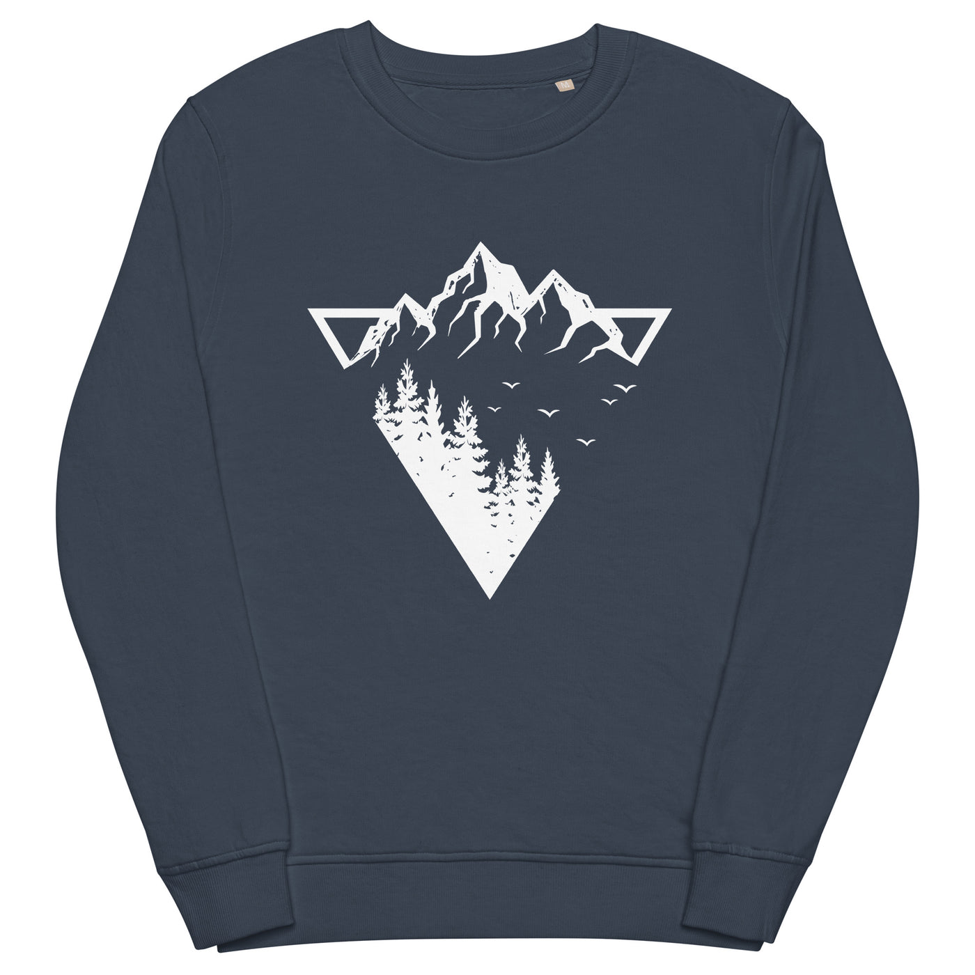 Berge - Geometrisch - Unisex Premium Organic Sweatshirt berge camping wandern Navyblau