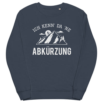 Ich kenn da ne Abkürzung - Unisex Premium Organic Sweatshirt mountainbike Navyblau