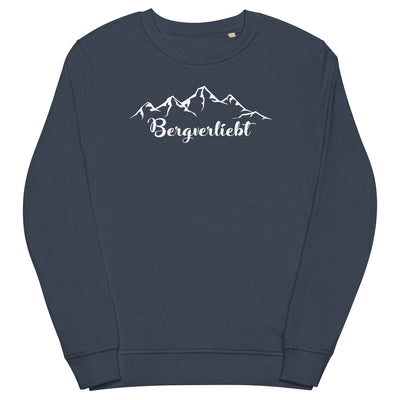 Bergverliebt (13) - Unisex Premium Organic Sweatshirt berge Navyblau