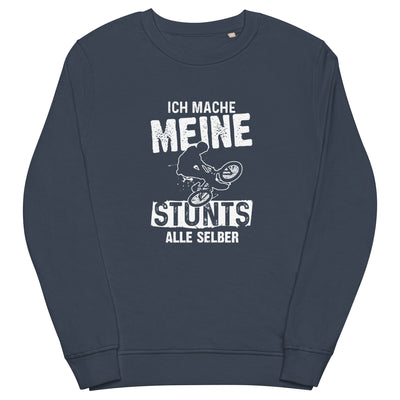 Ich mache meine Stunts alle selbst - (M) - Unisex Premium Organic Sweatshirt xxx yyy zzz French Navy