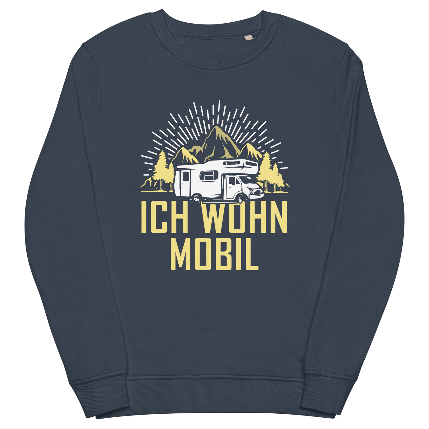 Ich wohn mobil - Unisex Premium Organic Sweatshirt camping xxx yyy zzz French Navy