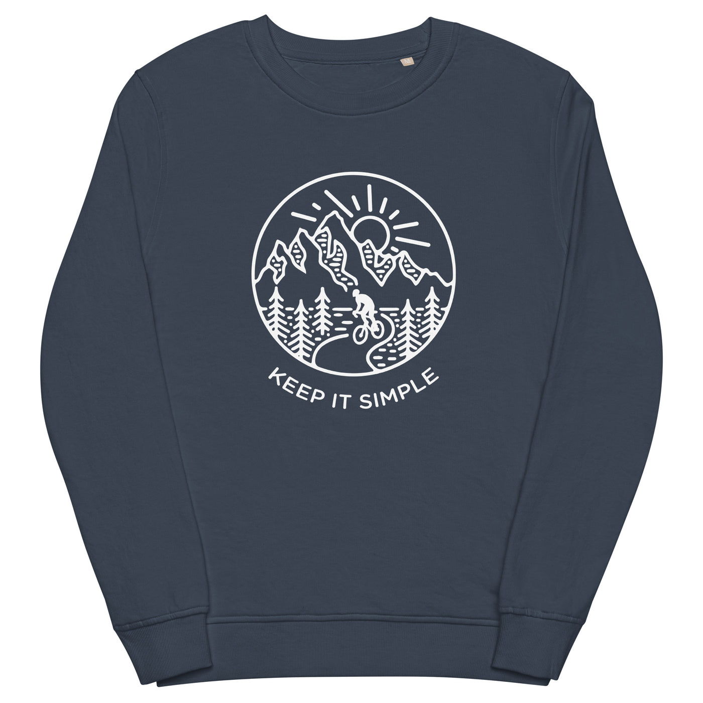 Keep it Simple - Unisex Premium Organic Sweatshirt fahrrad xxx yyy zzz French Navy