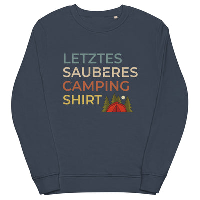 Letztes sauberes Camping Shirt - Unisex Premium Organic Sweatshirt camping xxx yyy zzz French Navy