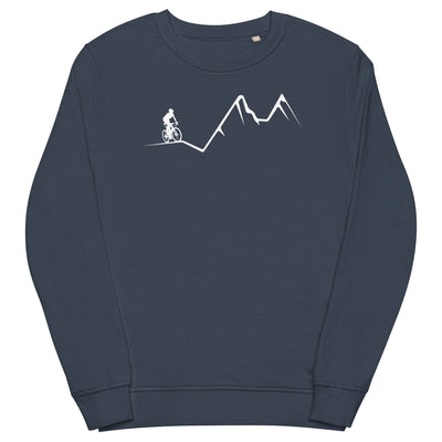 Berge - Radfahren - (12) - Unisex Premium Organic Sweatshirt fahrrad xxx yyy zzz French Navy