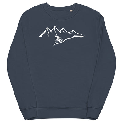 Berge - Radfahren - (14) - Unisex Premium Organic Sweatshirt fahrrad xxx yyy zzz French Navy