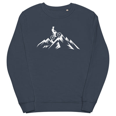 Berge - Radfahren - (18) - Unisex Premium Organic Sweatshirt fahrrad xxx yyy zzz French Navy