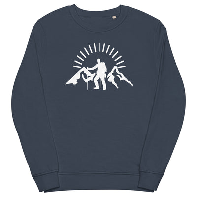 Berge - Wandern - Unisex Premium Organic Sweatshirt wandern xxx yyy zzz French Navy