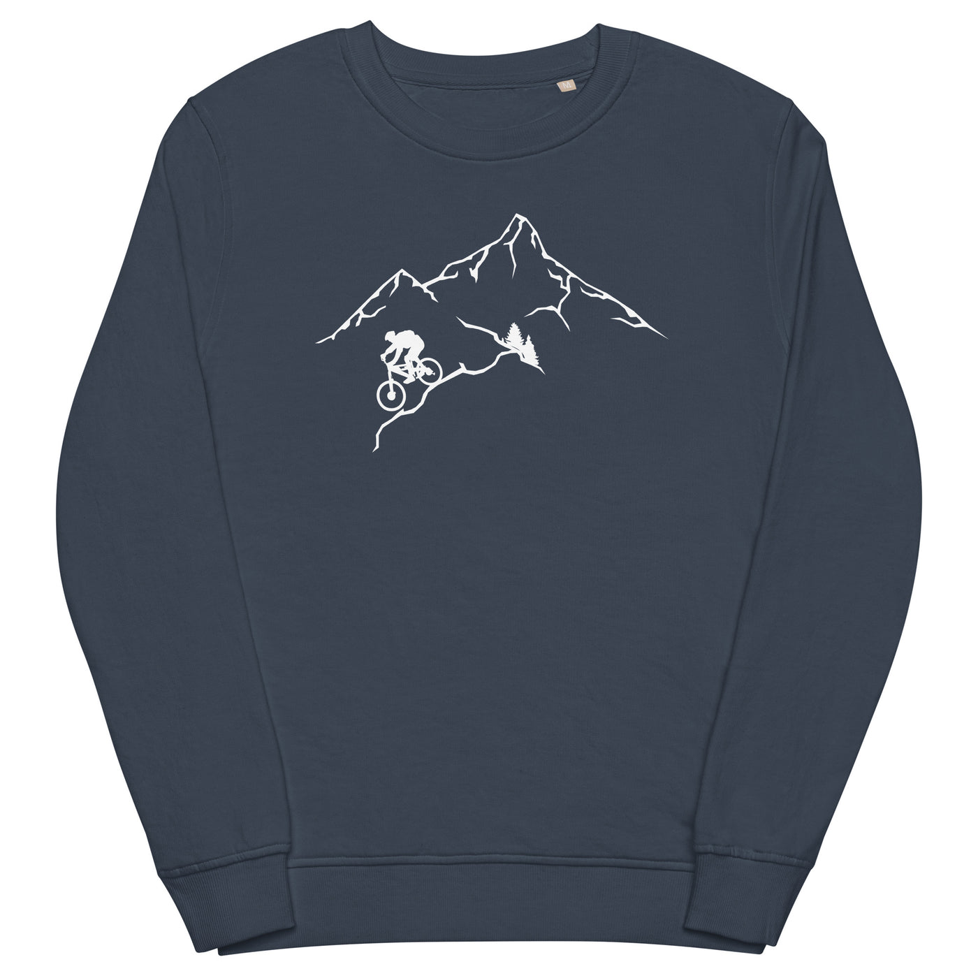 Berge - Mountaingbiking - (M) - Unisex Premium Organic Sweatshirt xxx yyy zzz French Navy