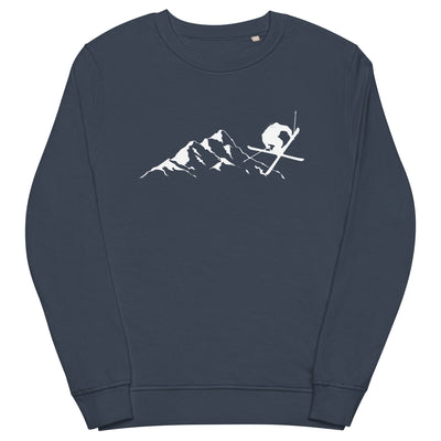 Berge - Skifahren - (15) - Unisex Premium Organic Sweatshirt klettern ski xxx yyy zzz French Navy