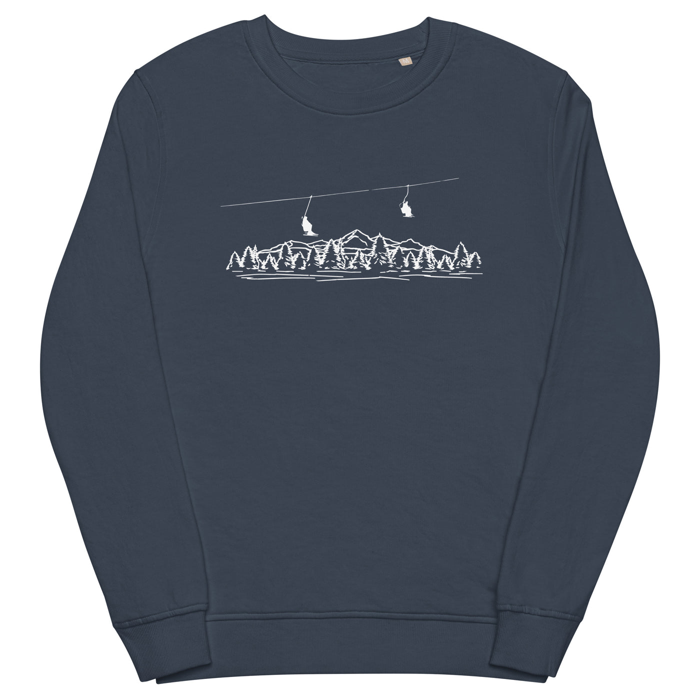 Berge - Skifahren - (21) - Unisex Premium Organic Sweatshirt klettern ski xxx yyy zzz French Navy