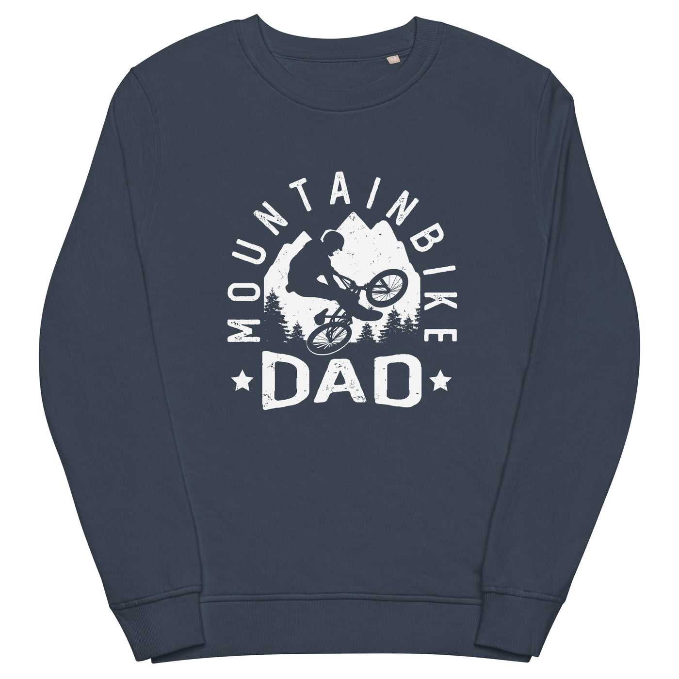 Mountainbike Dad - (M) - Unisex Premium Organic Sweatshirt xxx yyy zzz French Navy