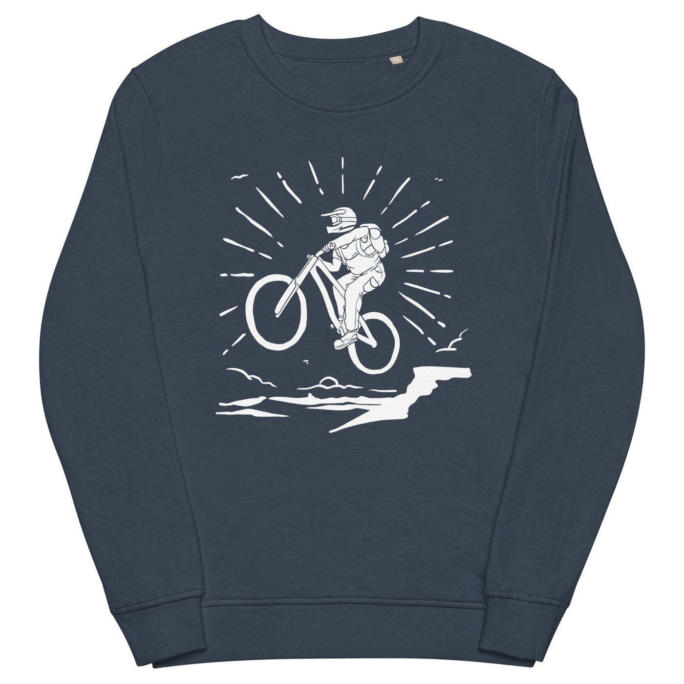 Mountainbiken - (M) - Unisex Premium Organic Sweatshirt xxx yyy zzz French Navy