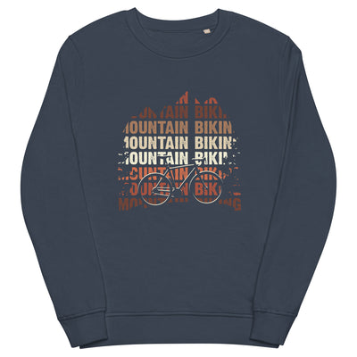 Mountainbiking - (M) - Unisex Premium Organic Sweatshirt xxx yyy zzz French Navy