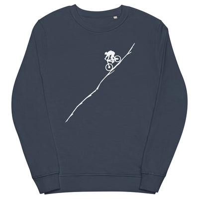 Mountaingbiking - (M) - Unisex Premium Organic Sweatshirt xxx yyy zzz French Navy