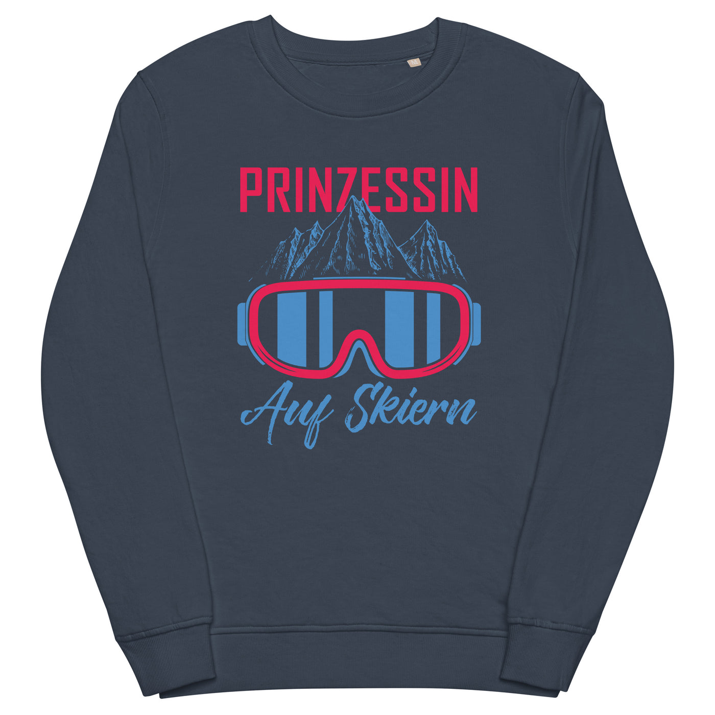 Prinzessin auf Skiern - (S.K) - Unisex Premium Organic Sweatshirt klettern xxx yyy zzz French Navy