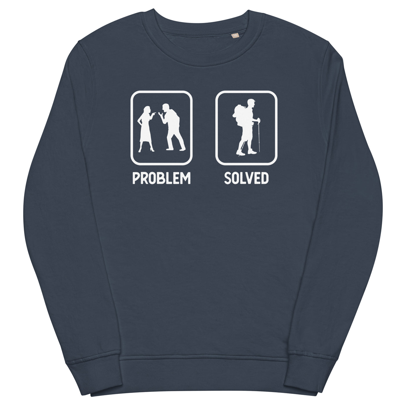 Problem Solved - Wandern - Unisex Premium Organic Sweatshirt wandern xxx yyy zzz French Navy