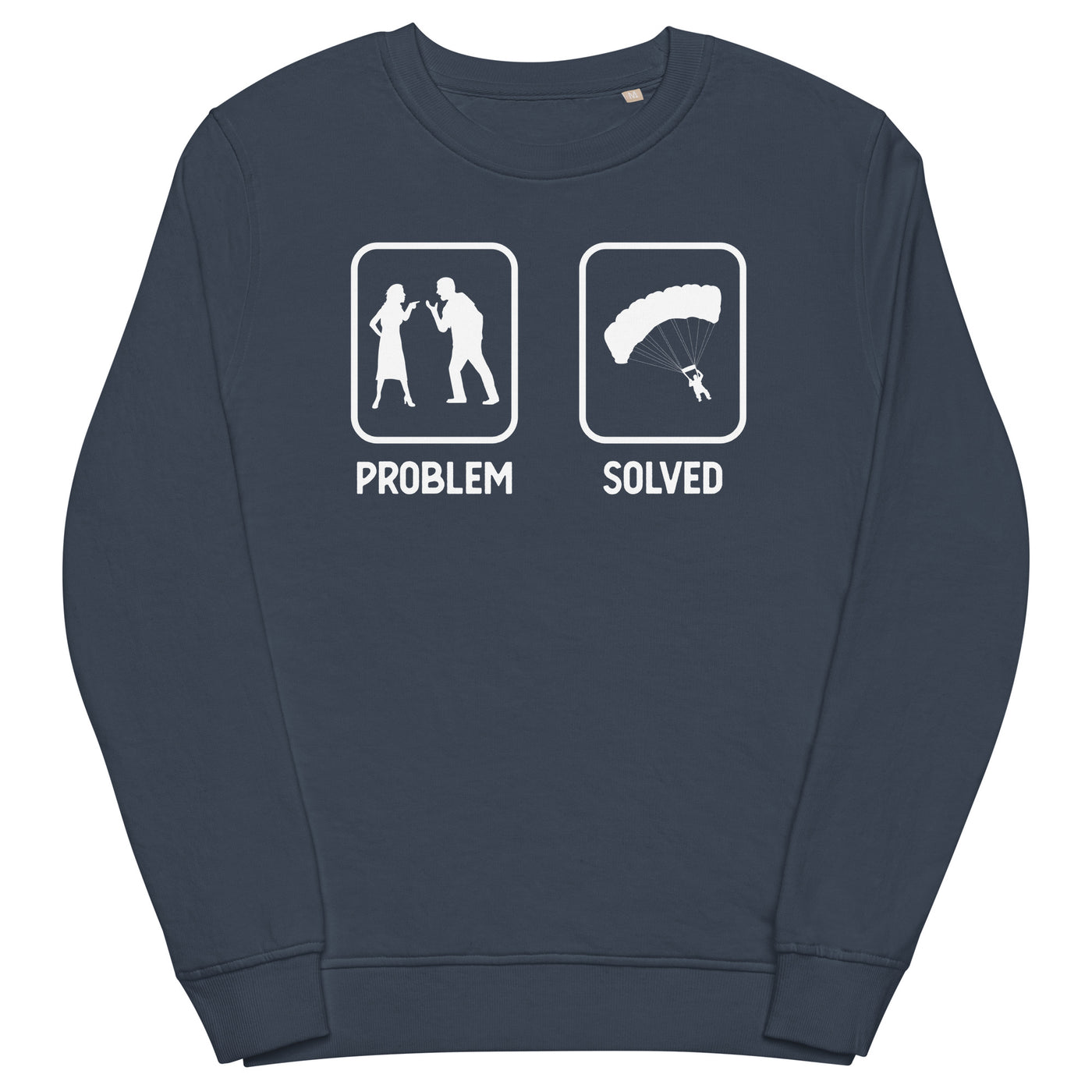 Problem Solved - Paragleiten - Unisex Premium Organic Sweatshirt berge xxx yyy zzz French Navy