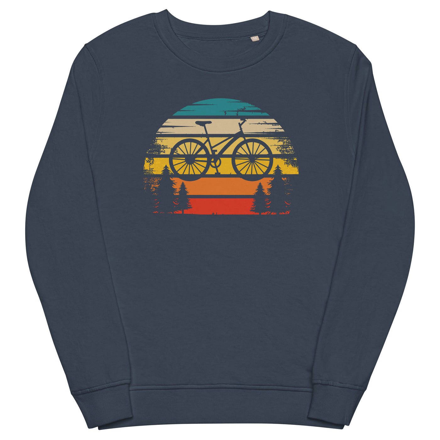 Retro Sonne und Fahrrad - Unisex Premium Organic Sweatshirt fahrrad xxx yyy zzz French Navy