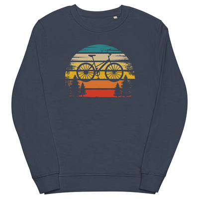 Retro Sonne und Fahrrad - Unisex Premium Organic Sweatshirt fahrrad xxx yyy zzz French Navy