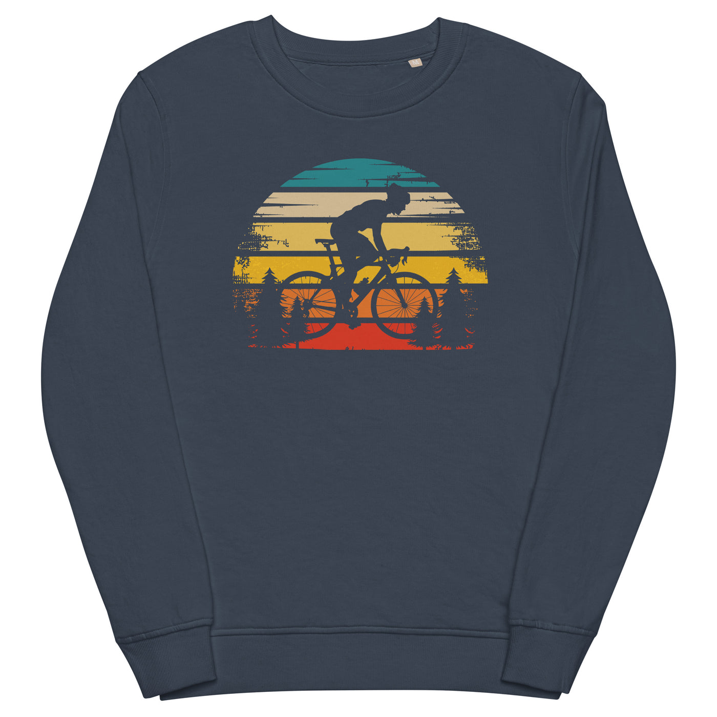 Retro Sonne und Radfahren - Unisex Premium Organic Sweatshirt fahrrad xxx yyy zzz French Navy