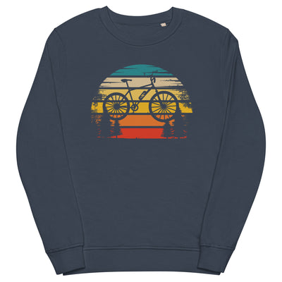 Retro Sonne und Ebike - Unisex Premium Organic Sweatshirt e-bike xxx yyy zzz French Navy