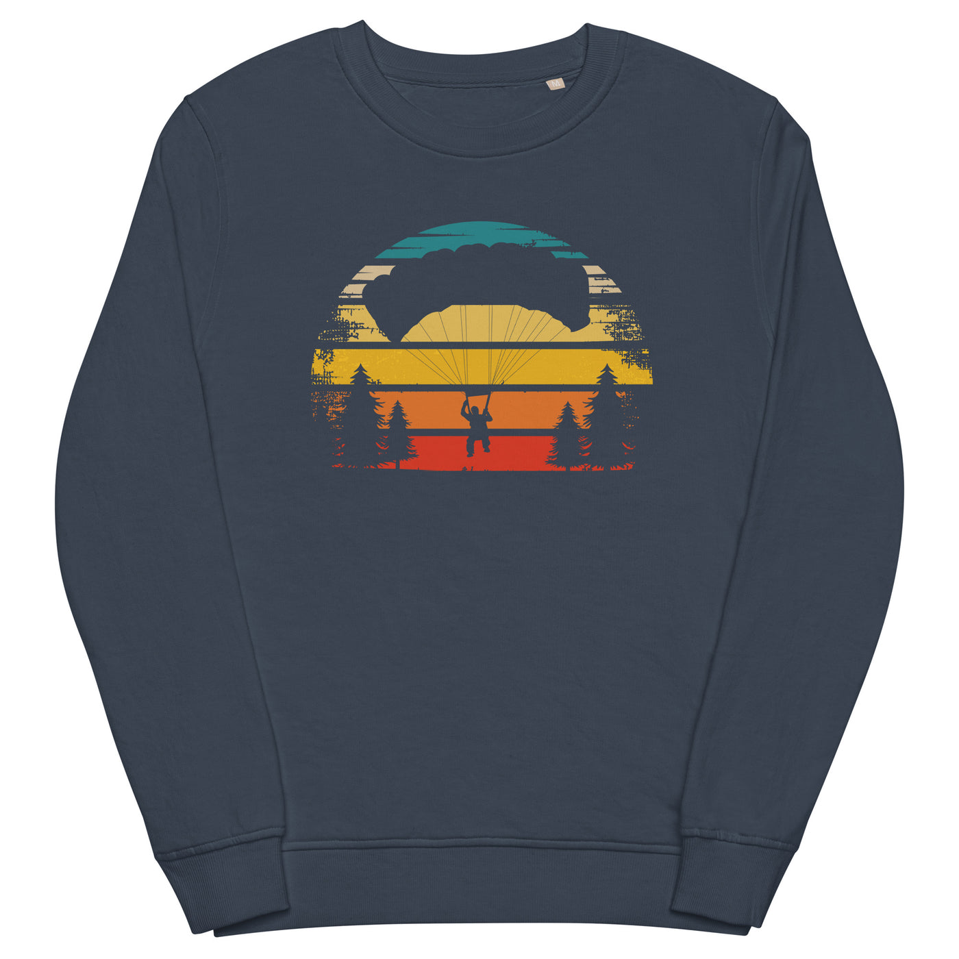 Retro Sonne und Paragleiten - Unisex Premium Organic Sweatshirt berge xxx yyy zzz French Navy