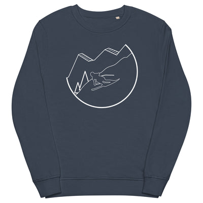 Skifahren - (49) - Unisex Premium Organic Sweatshirt klettern ski xxx yyy zzz French Navy