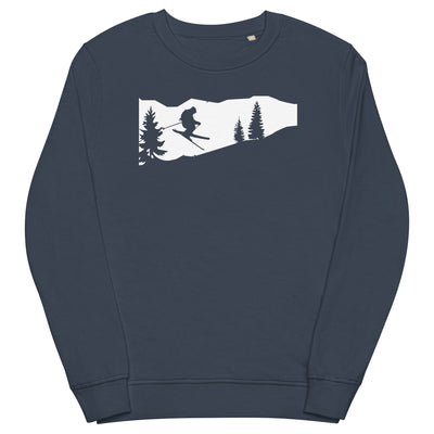 Skifahren - (51) - Unisex Premium Organic Sweatshirt klettern ski xxx yyy zzz French Navy