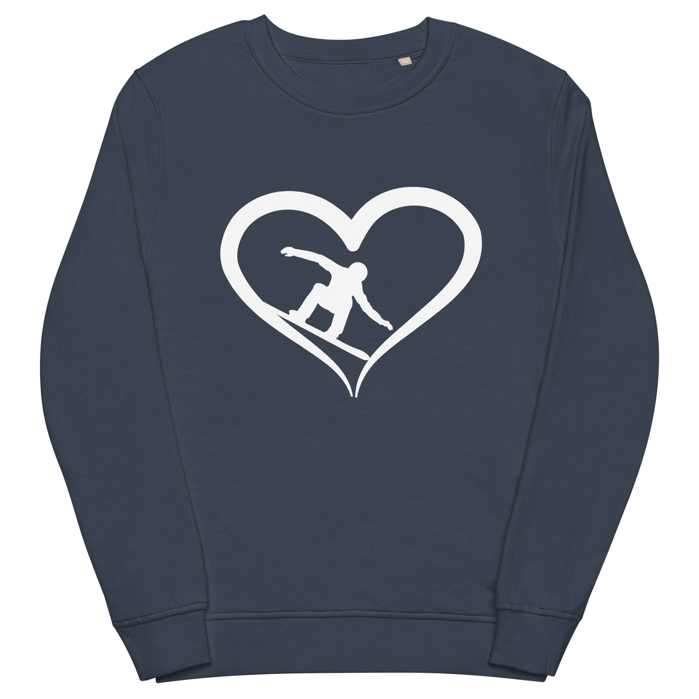 Snowboarder und Herz - Unisex Premium Organic Sweatshirt snowboarden xxx yyy zzz French Navy