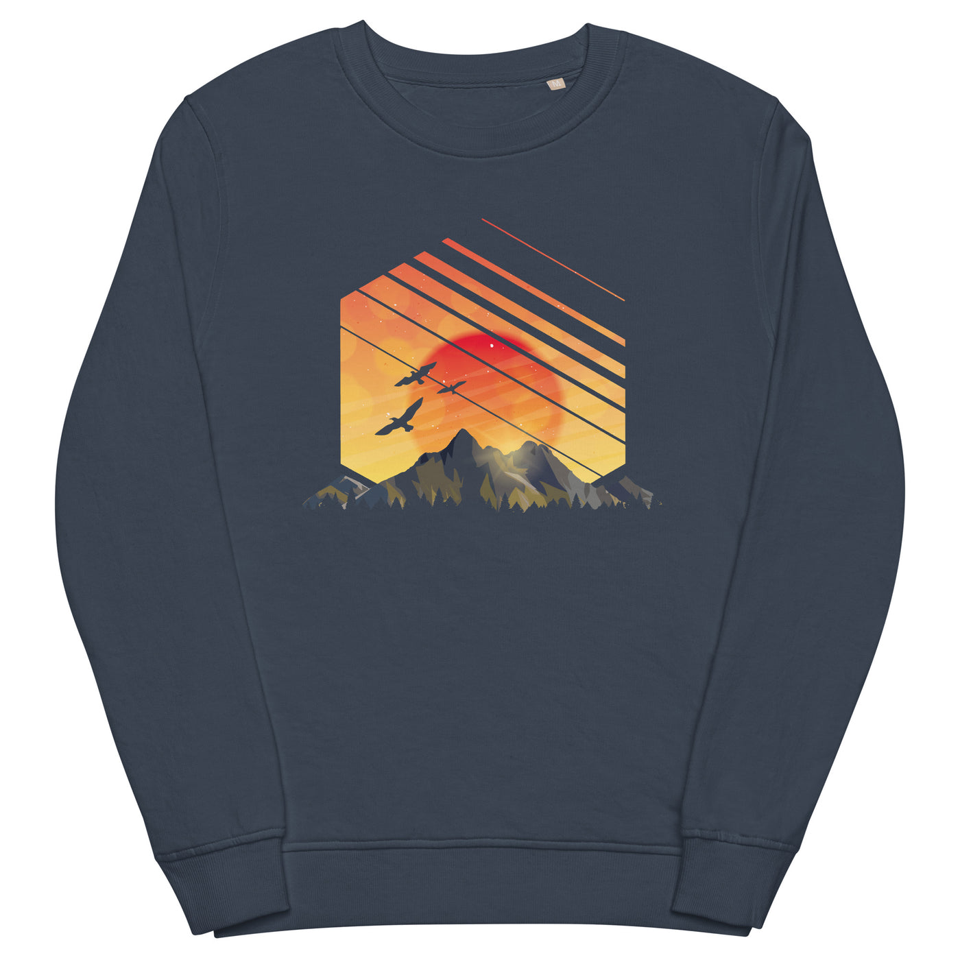 Sonnenaufgang Alpen - Unisex Premium Organic Sweatshirt berge xxx yyy zzz French Navy