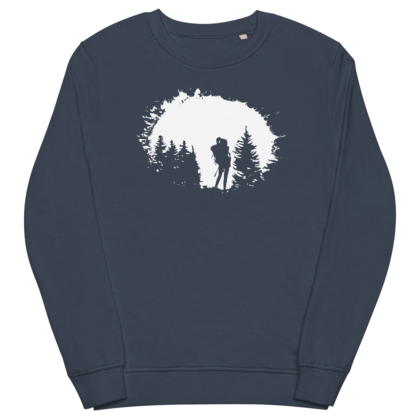 Bäume - Wandern - Unisex Premium Organic Sweatshirt wandern xxx yyy zzz French Navy