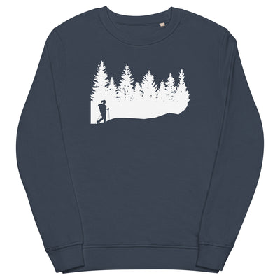 Bäume - Wandern - Unisex Premium Organic Sweatshirt wandern xxx yyy zzz French Navy